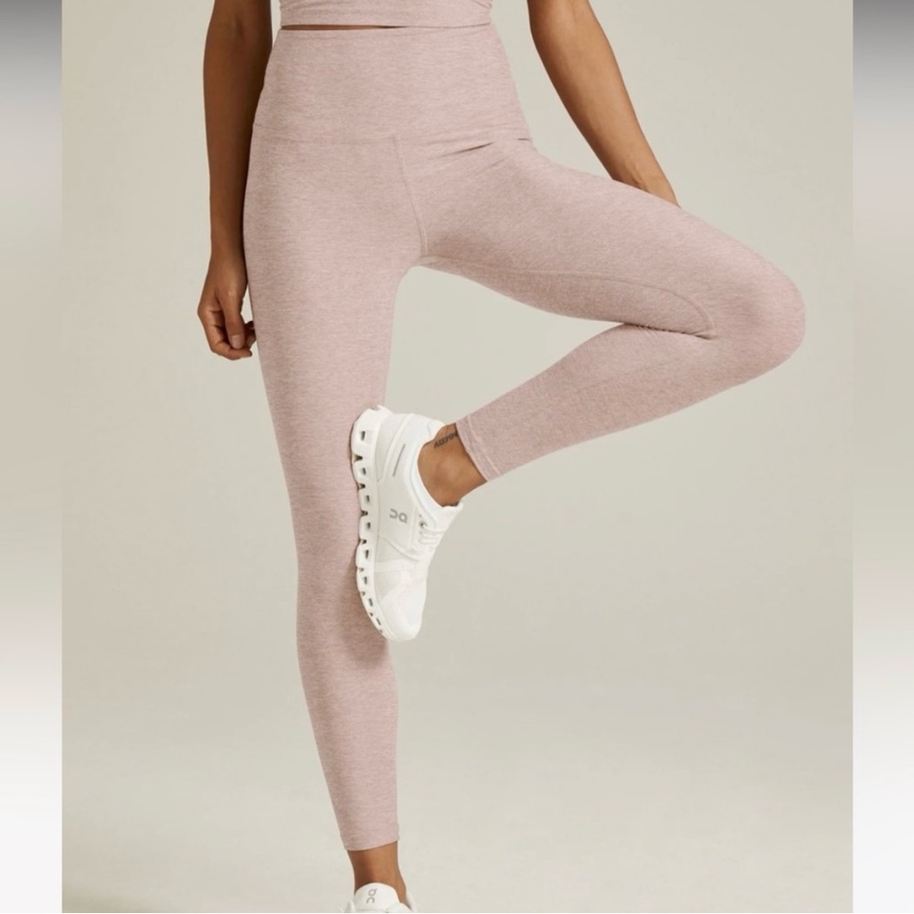 Beyond Yoga Spacedye Caught In The Midi High Waisted Legging Small Sand Swept